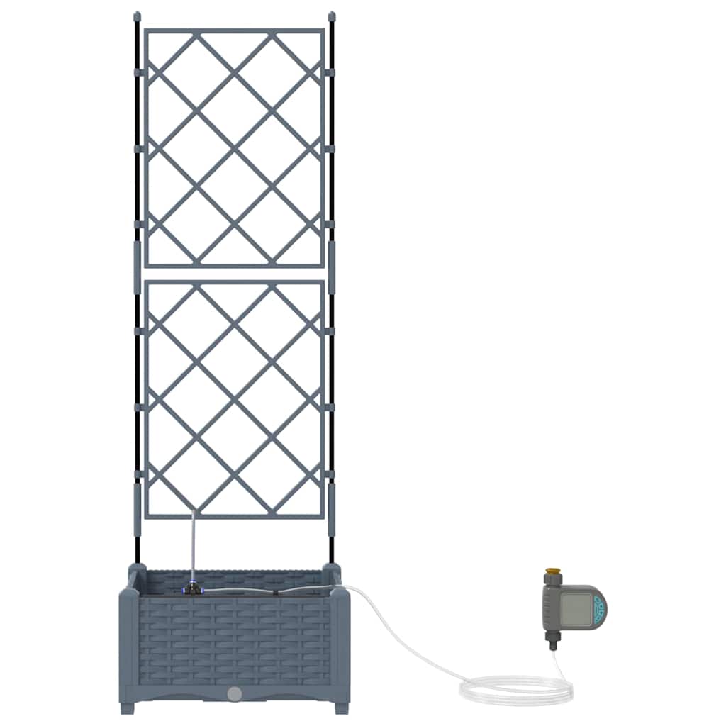 Vrtna saksija Svijetlo siva 40 x 40 x 126 cm Plastika