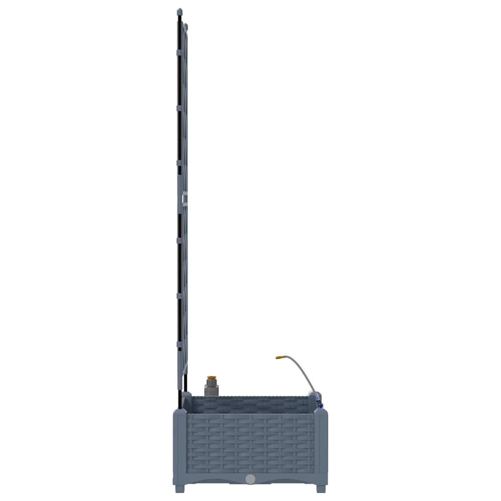Vrtna saksija Svijetlo siva 40 x 40 x 126 cm Plastika