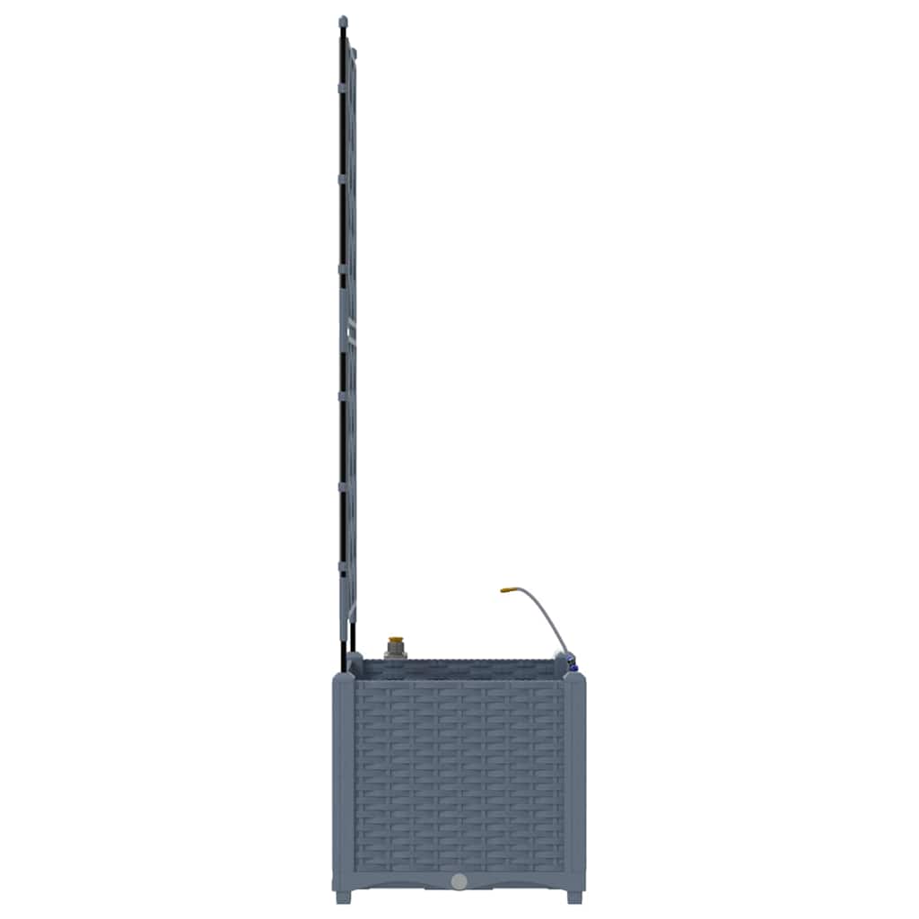 Vrtna saksija 2 pcs Svijetlo siva 40 x 40 x 142 cm Plastika