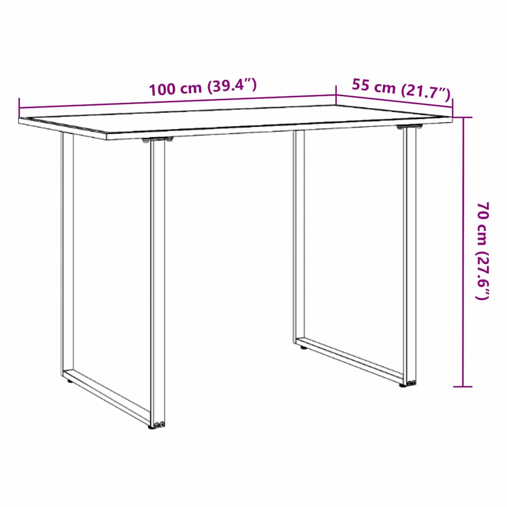 Stol za vrt Siva 100 x 55 x 70 cm boja drva