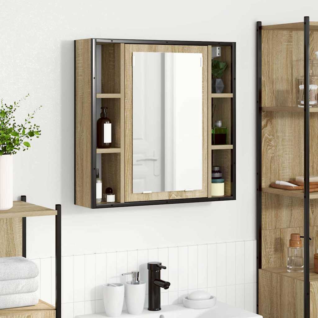 Ogledalo ormar Sonoma hrast 60 x 16 x 60 cm Konstruirano drvo