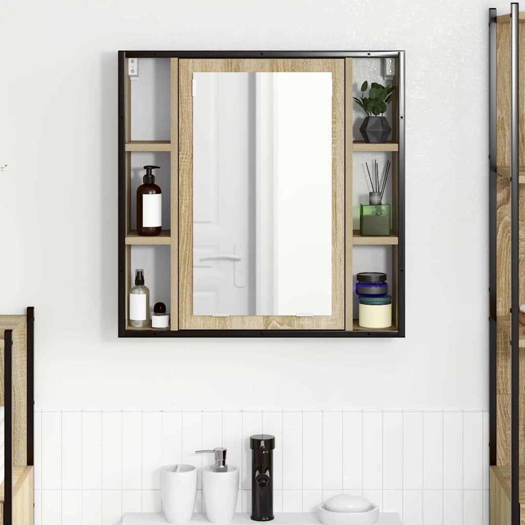 Ogledalo ormar Sonoma hrast 60 x 16 x 60 cm Konstruirano drvo