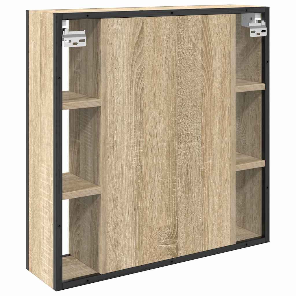 Ogledalo ormar Sonoma hrast 60 x 16 x 60 cm Konstruirano drvo
