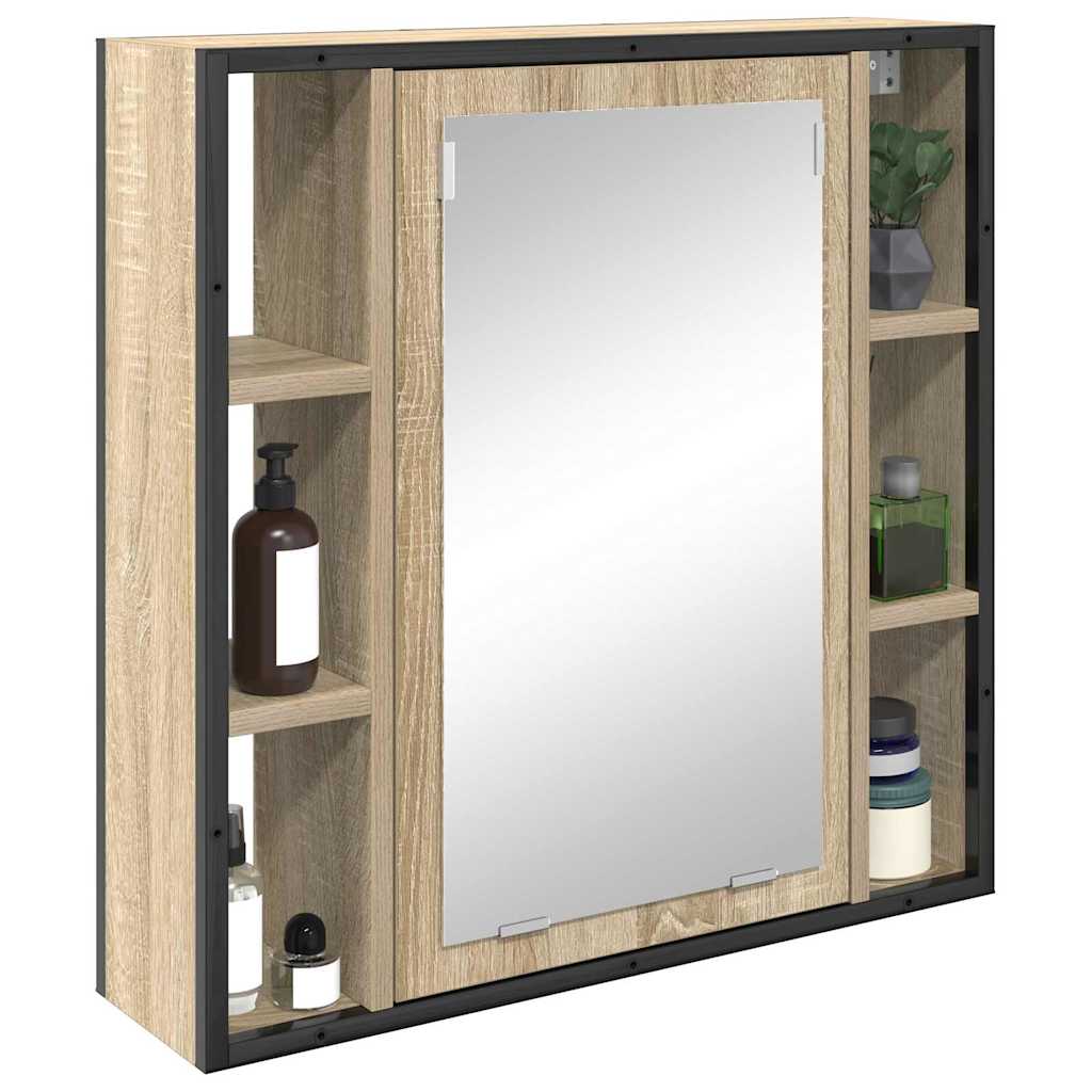 Ogledalo ormar Sonoma hrast 60 x 16 x 60 cm Konstruirano drvo