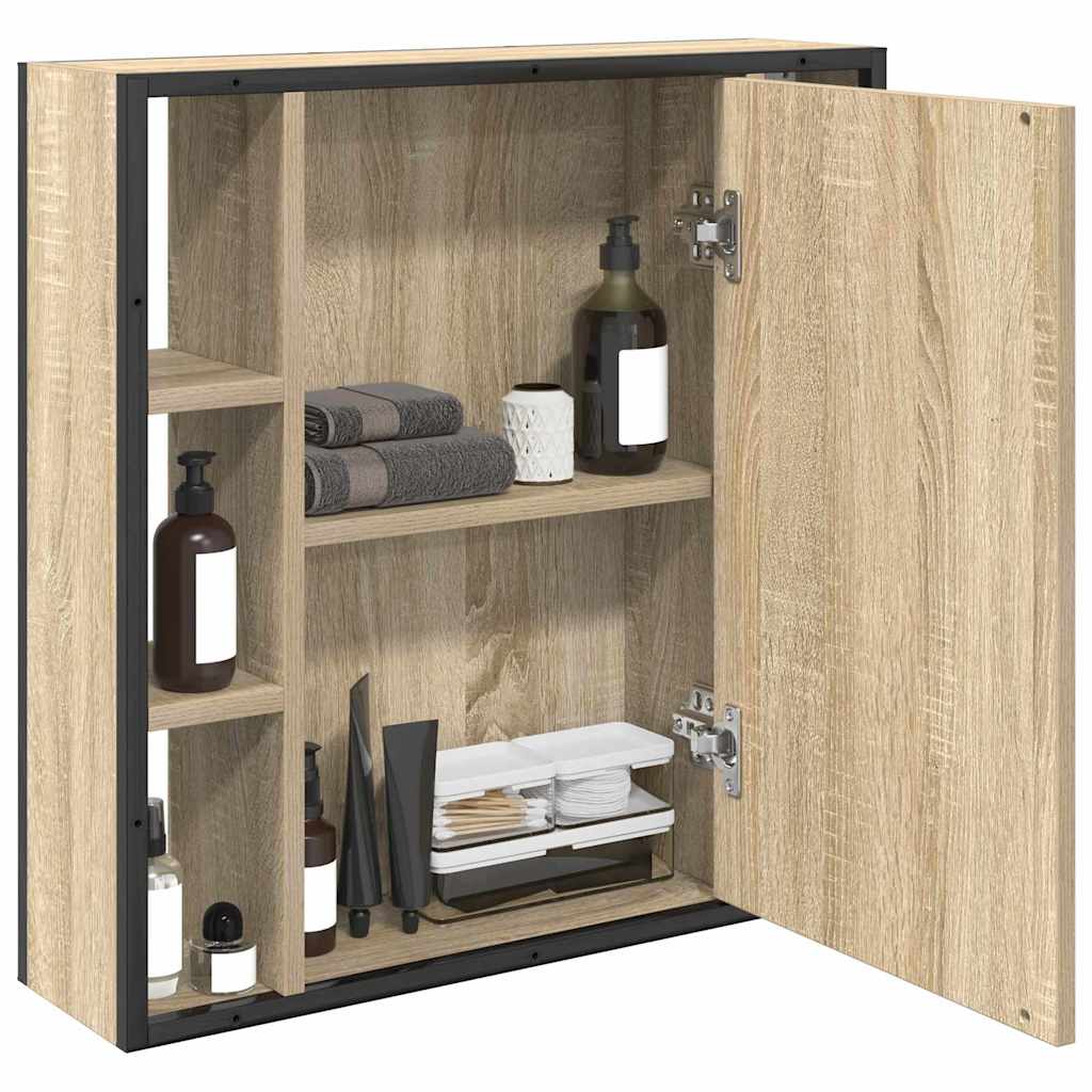 Ogledalo ormar Sonoma hrast 60 x 16 x 60 cm Konstruirano drvo