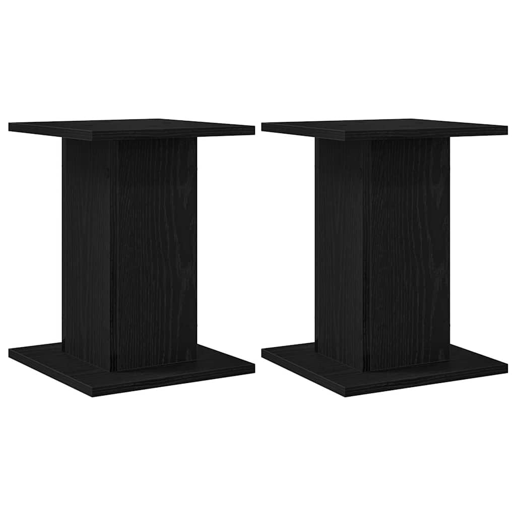 Stalak za zvučnike 2 pcs Crni hrast 30 x 30 x 40 cm
