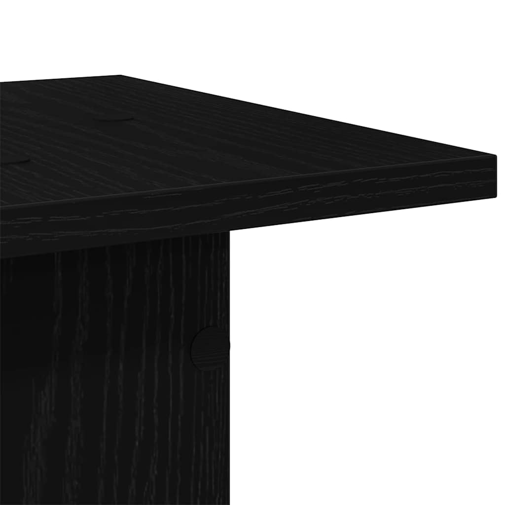 Stalak za zvučnike 2 pcs Crni hrast 30 x 30 x 80 cm