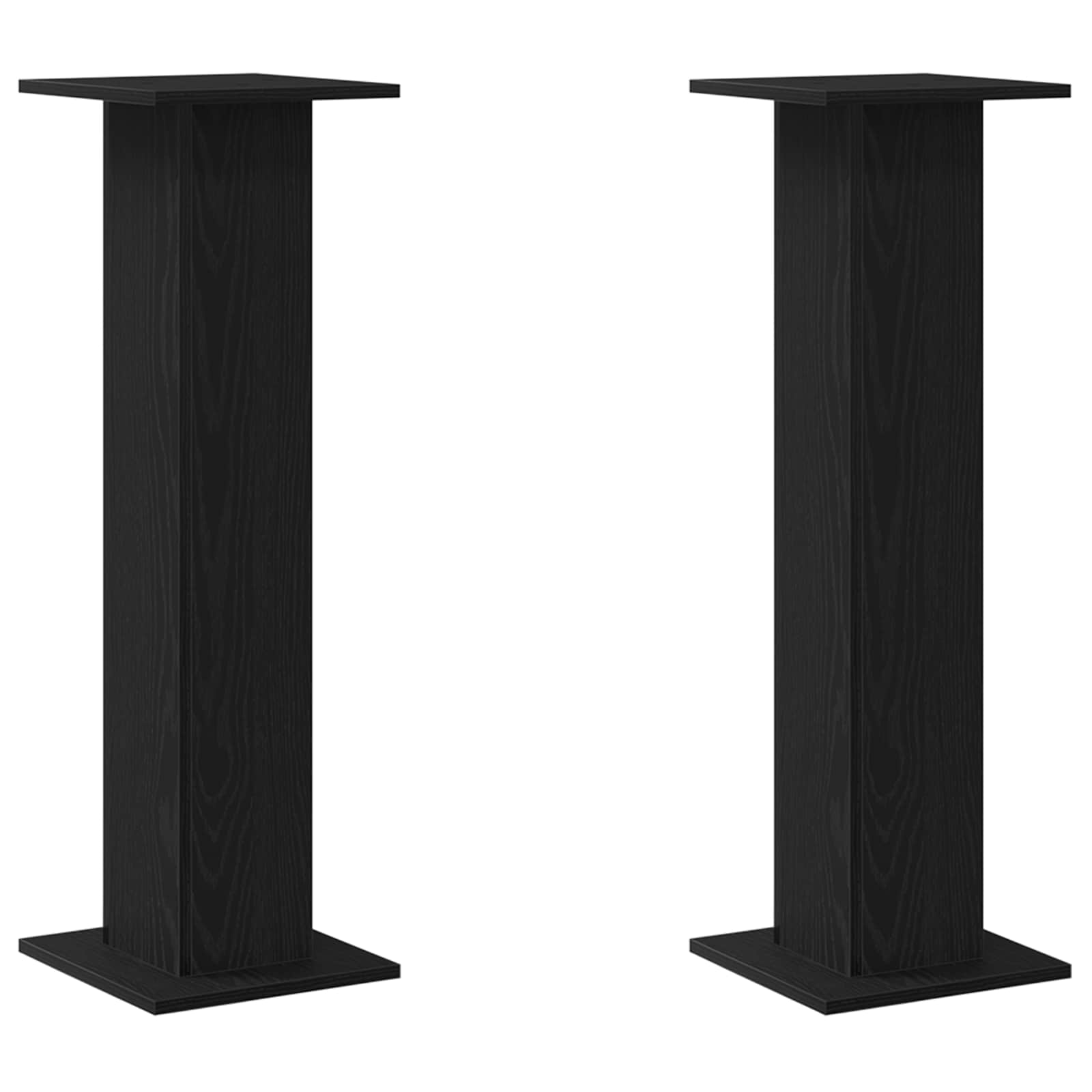 Stalak za zvučnike 2 pcs Crni hrast 30 x 30 x 95 cm