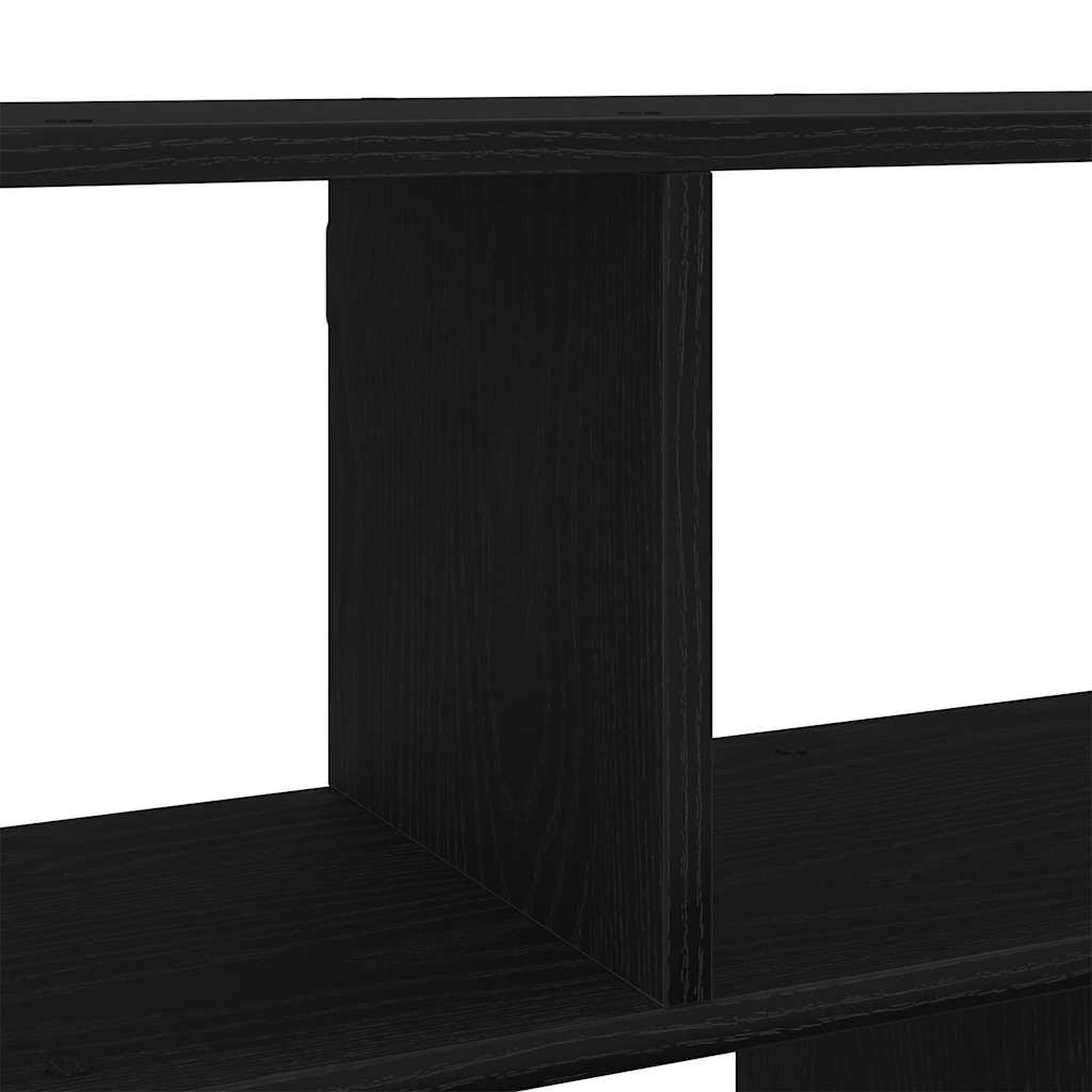 Zidna polica crni hrast 100x25x50 cm inženjerski drvo