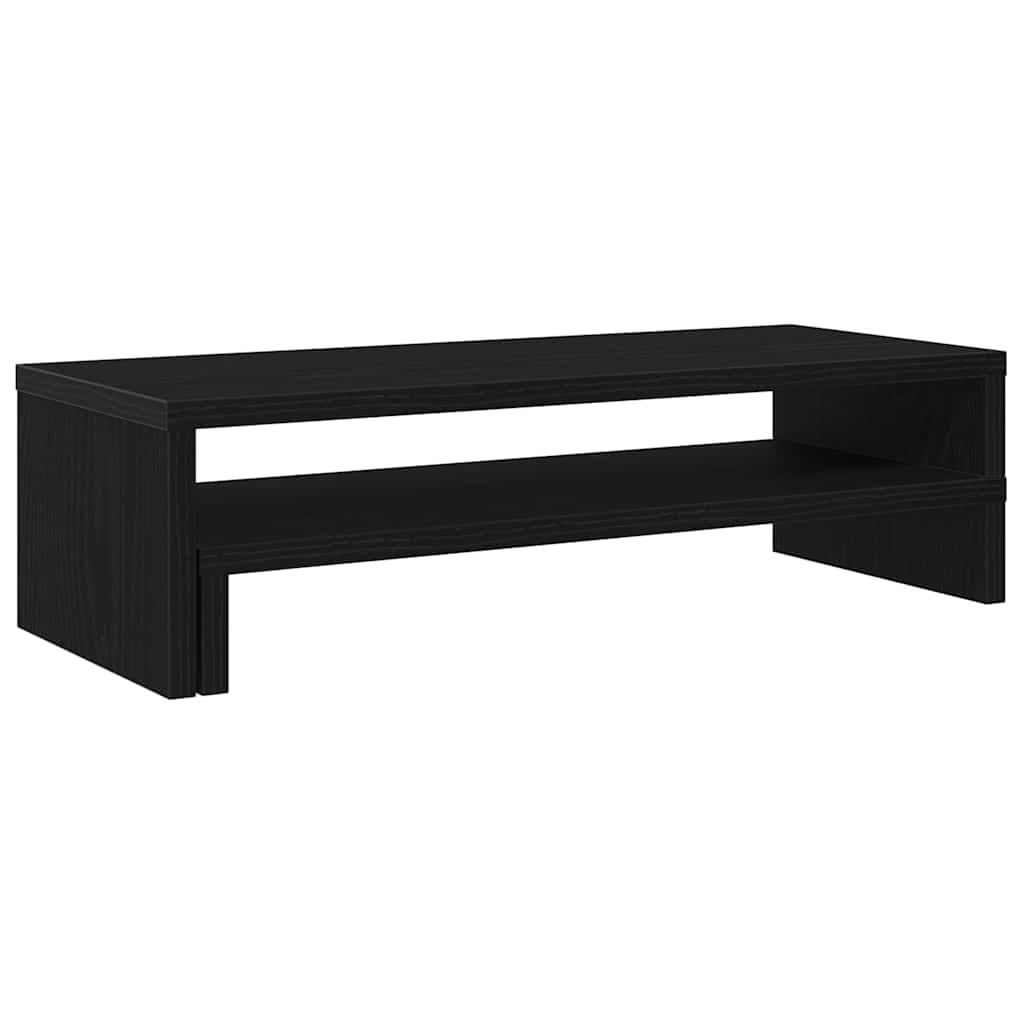 Stalak za monitor Crni hrast 54x22x15 cm Konstruirano drvo