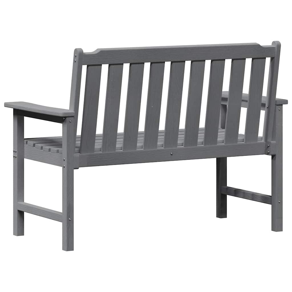 Vrtna klupa Svijetlo siva 120 x 59 x 88 cm HDPE