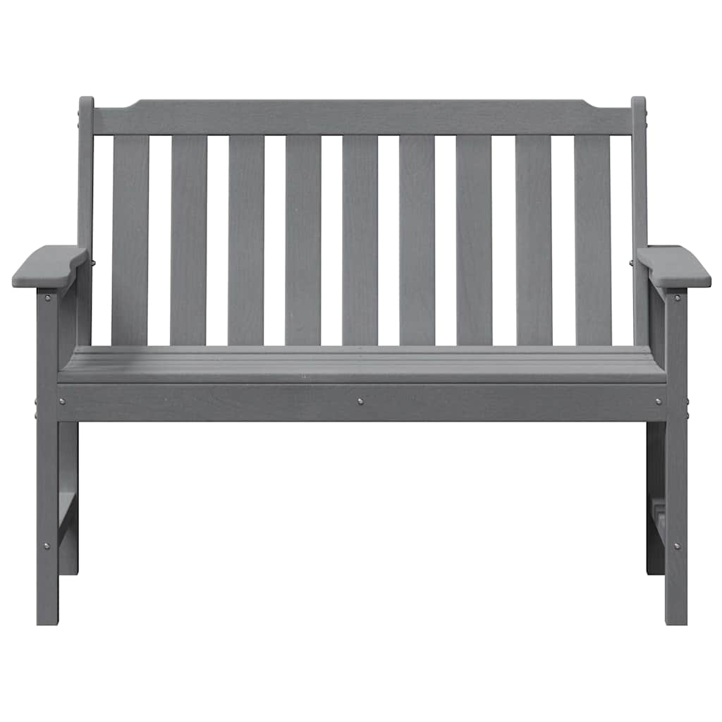 Vrtna klupa Svijetlo siva 120 x 59 x 88 cm HDPE