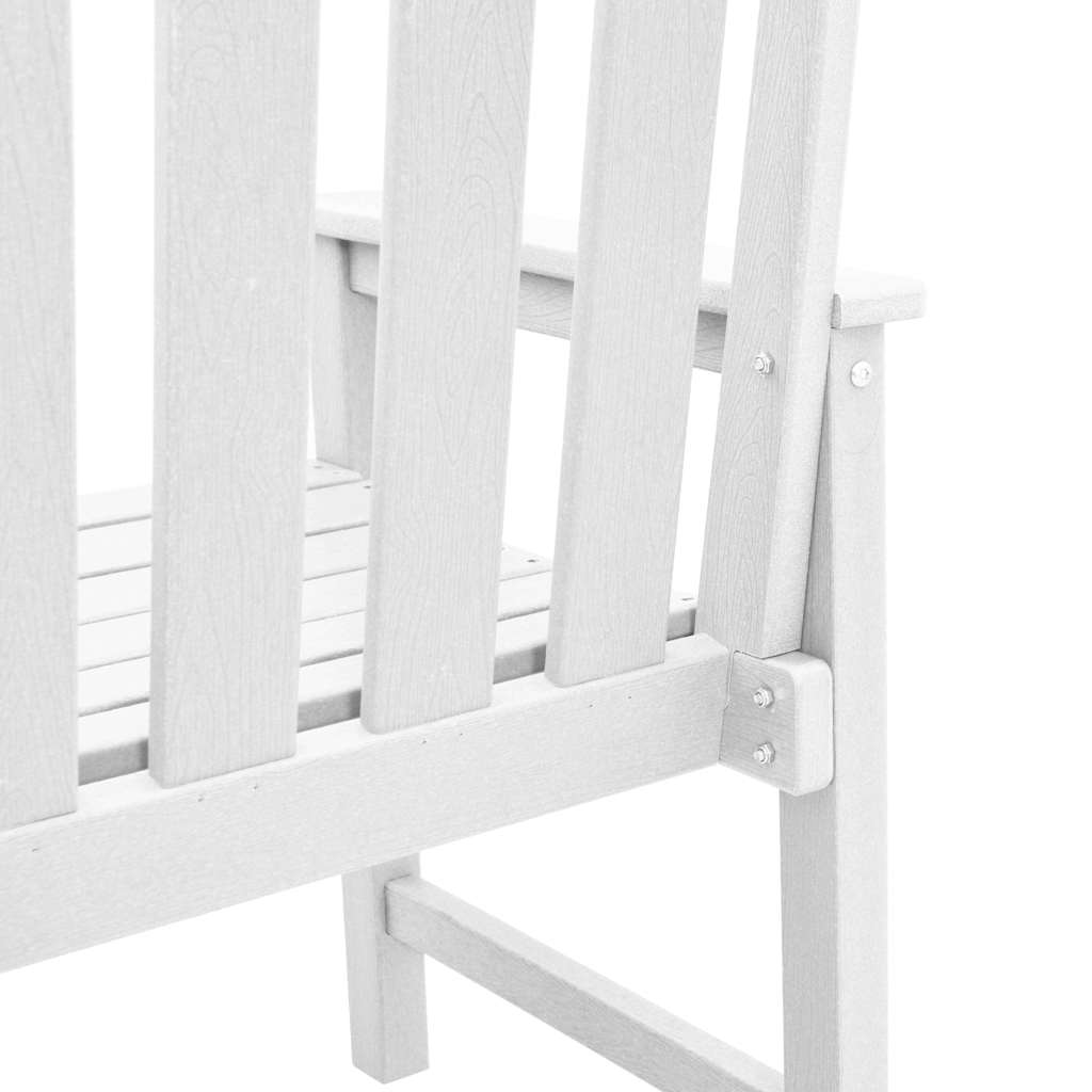 Vrtna blagovaonska stolica 2 pcs Bijelo 65,5 x 59 x 88 cm HDPE