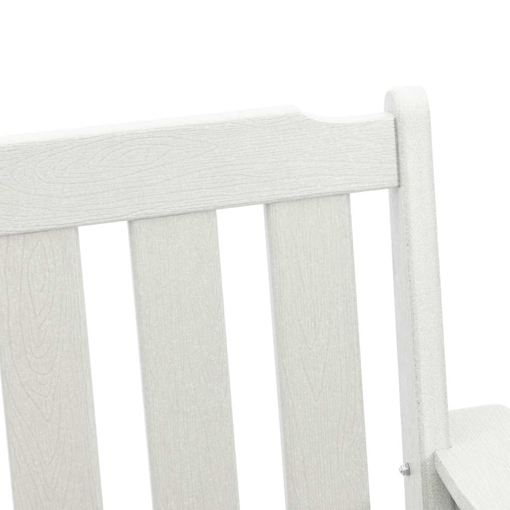 Vrtna blagovaonska stolica 2 pcs Bijelo 65,5 x 59 x 88 cm HDPE