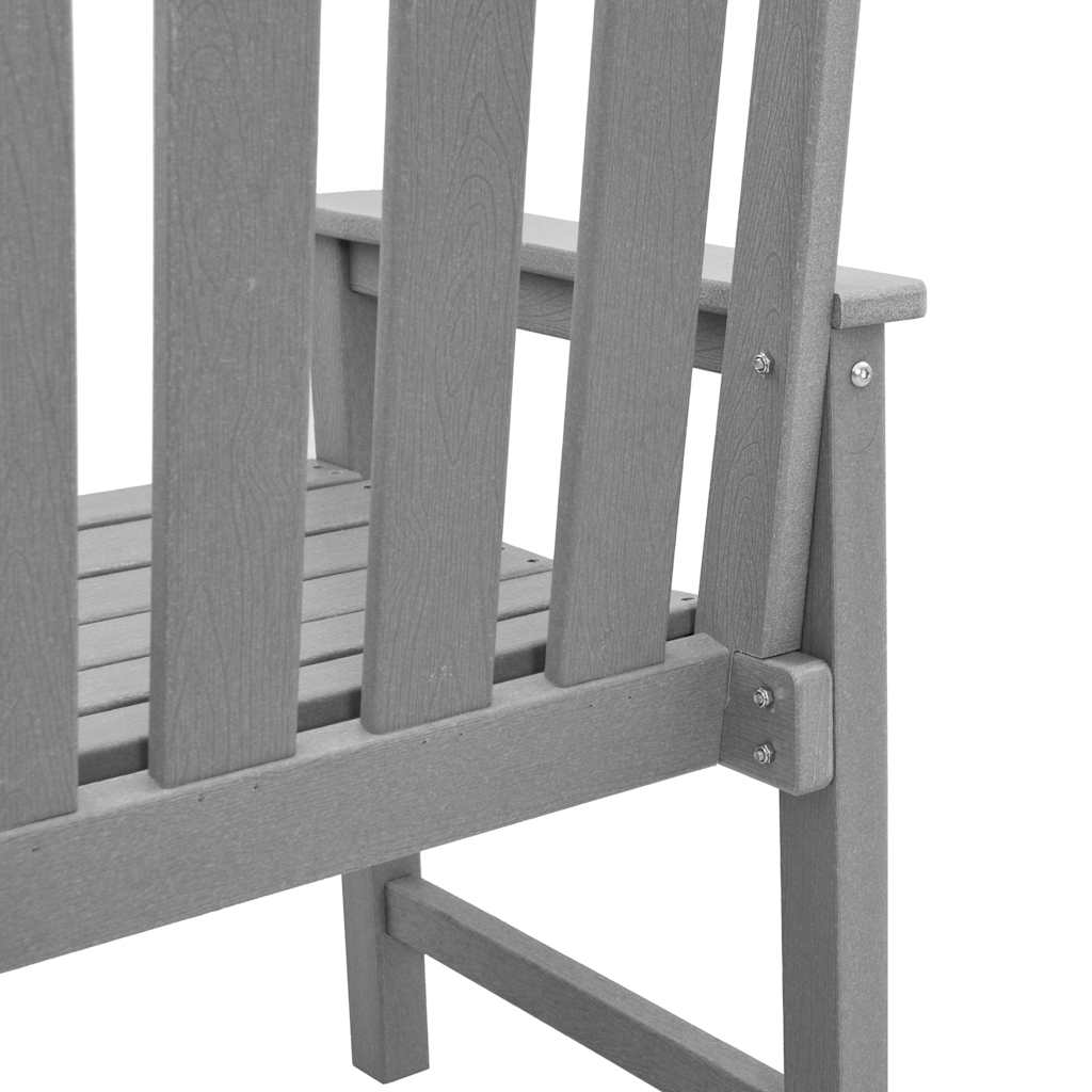 Vrtna blagovaonska stolica 2 pcs Svijetlo siva HDPE