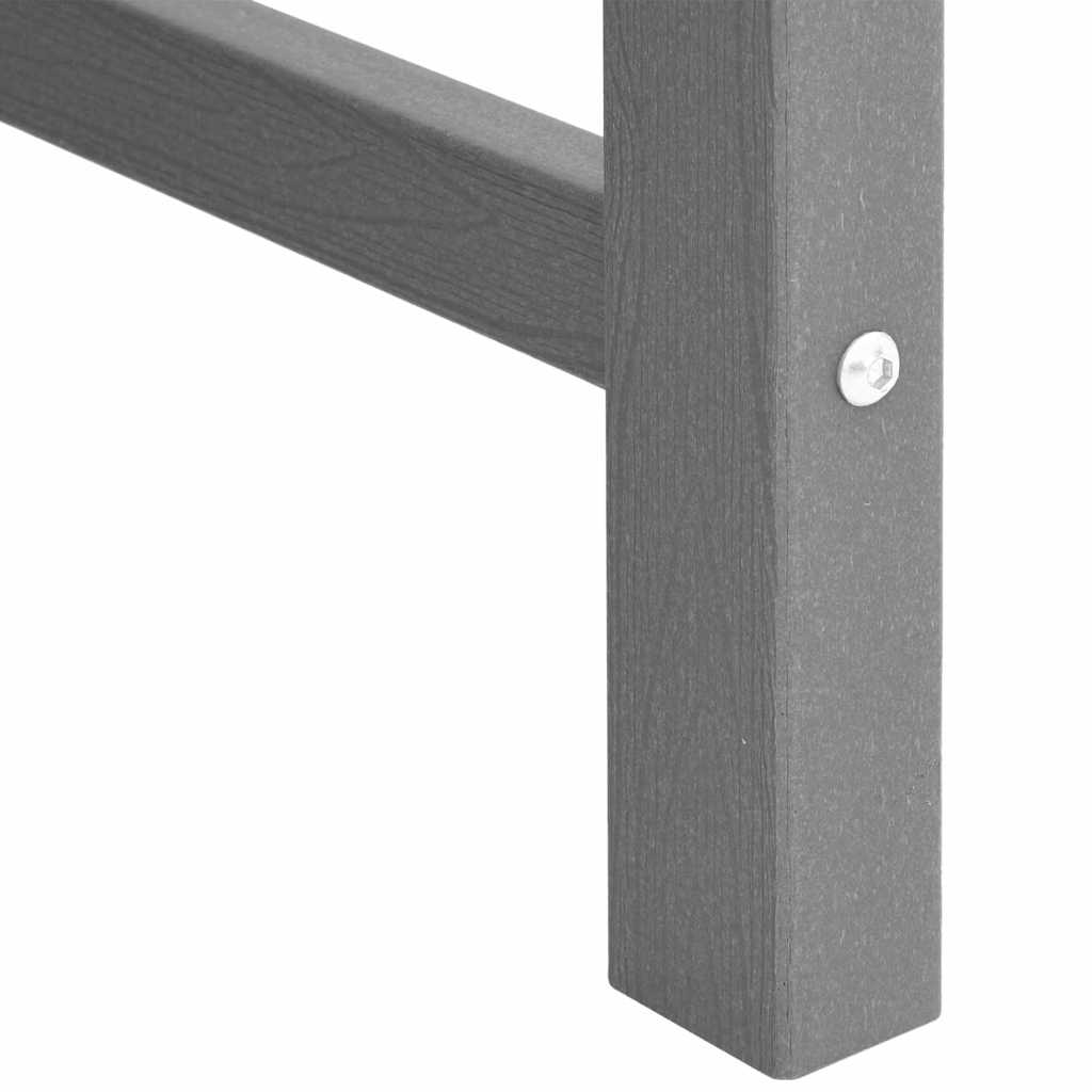 Vrtna blagovaonska stolica 2 pcs Svijetlo siva HDPE