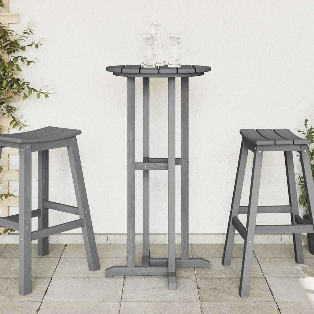 Stol za bar Svijetlo siva 55 x 55 x 107 cm Polietilen