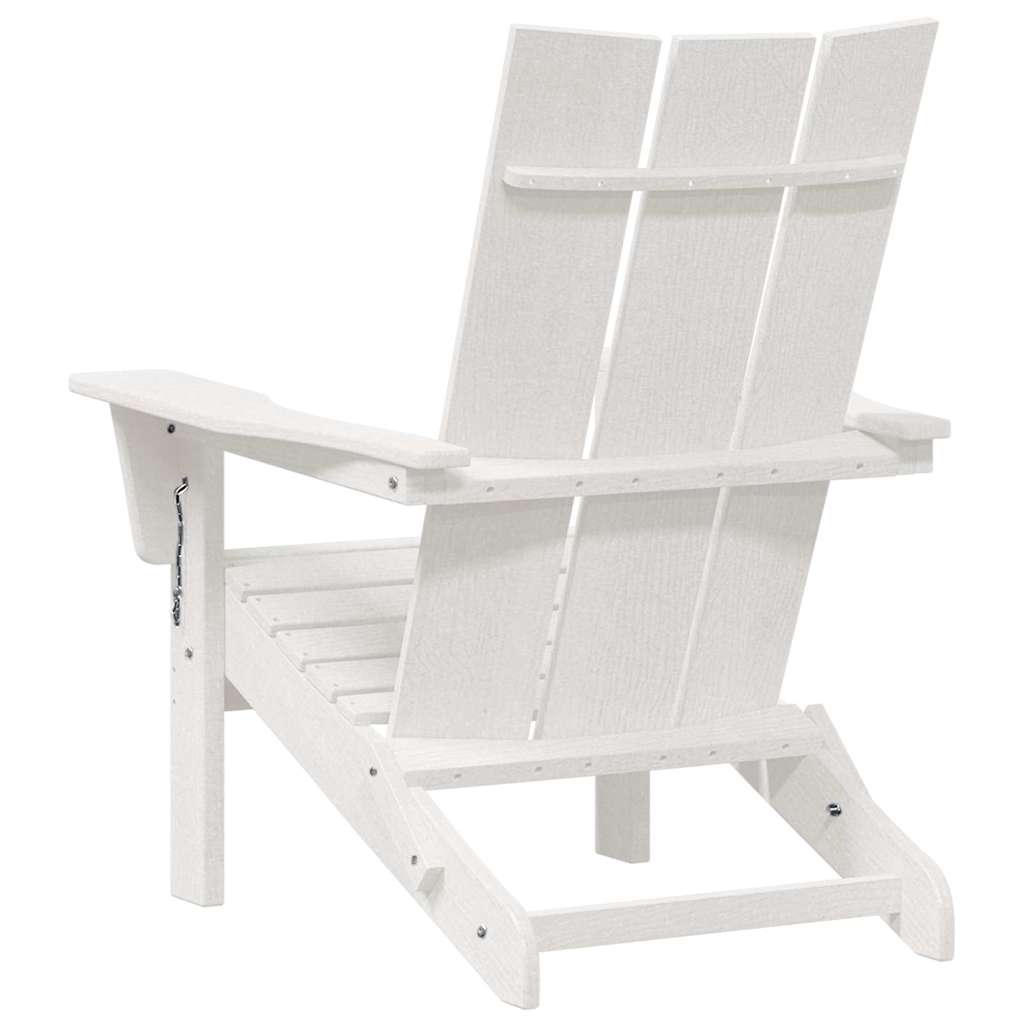 Sklopiva Adirondack stolica Bijelo 80,5 x 74,5 x 92 cm HDPE