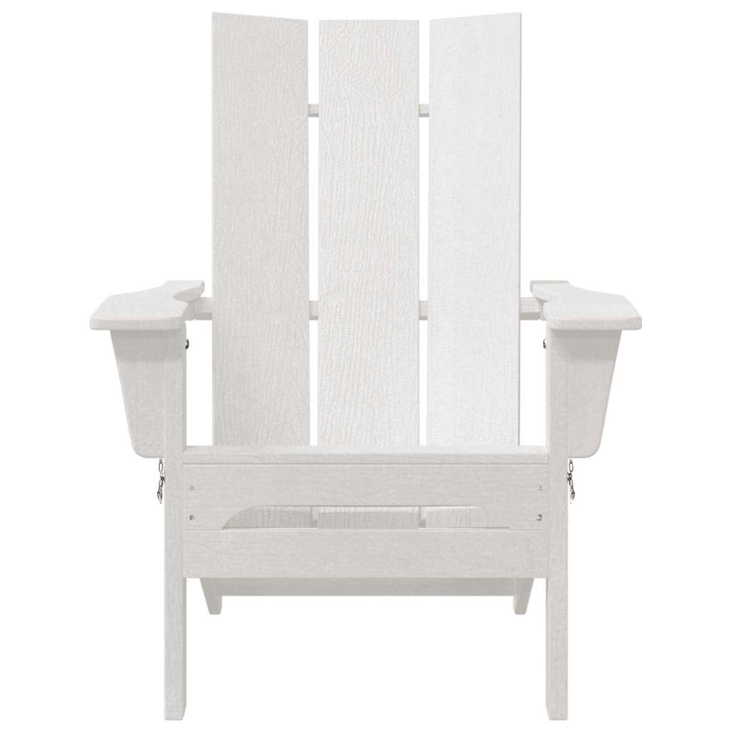 Sklopiva Adirondack stolica Bijelo 80,5 x 74,5 x 92 cm HDPE
