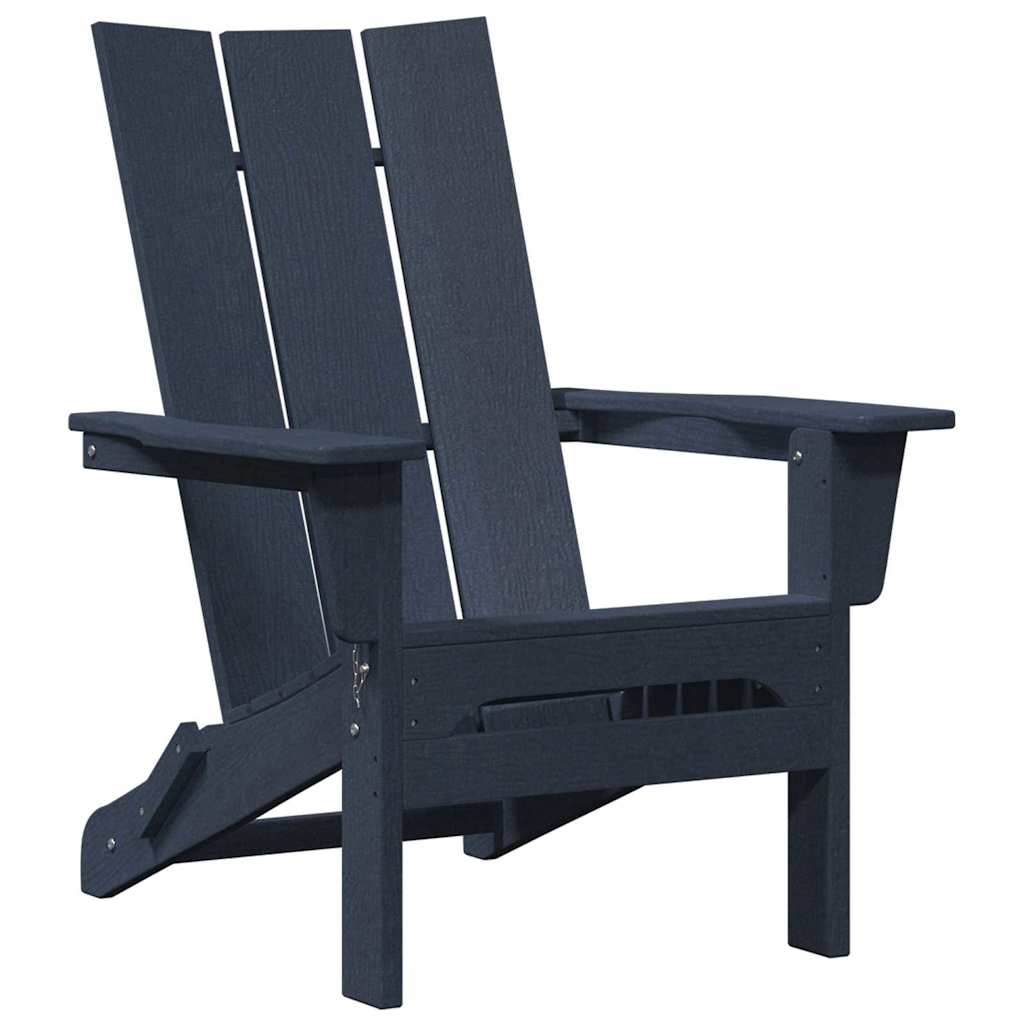 Sklopiva Adirondack stolica Mornarsko plava 80,5 x 74,5 x 92 cm
