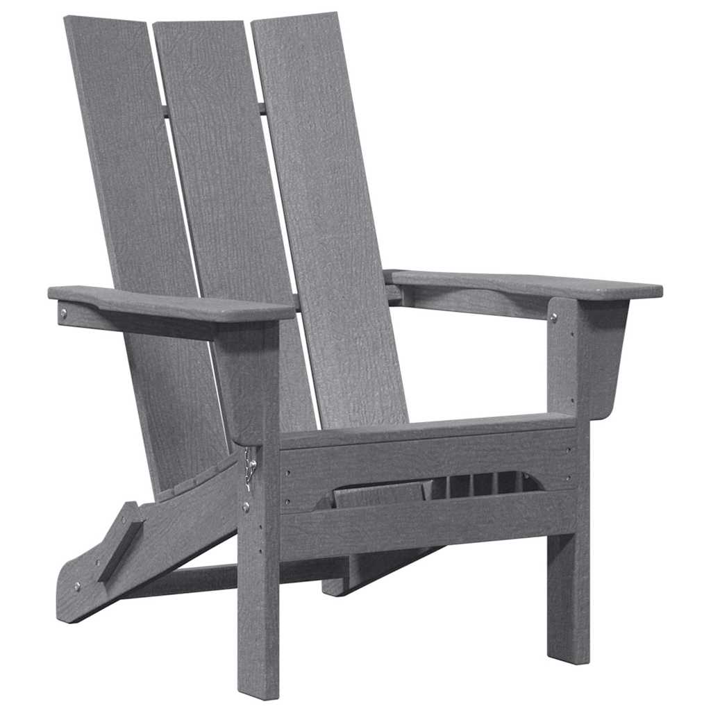 Sklopiva Adirondack stolica Svijetlo siva 80,5 x 74,5 x 92 cm