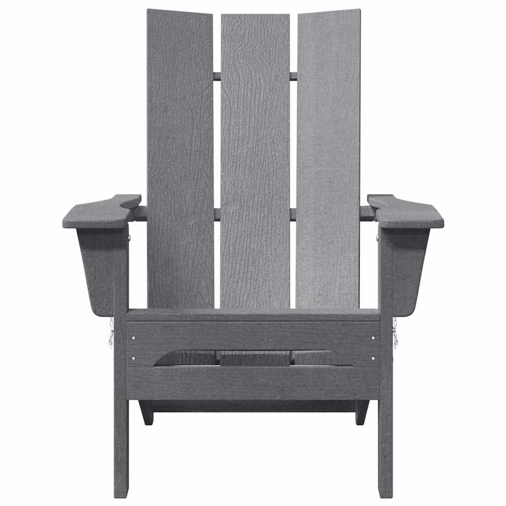 Sklopiva Adirondack stolica Svijetlo siva 80,5 x 74,5 x 92 cm