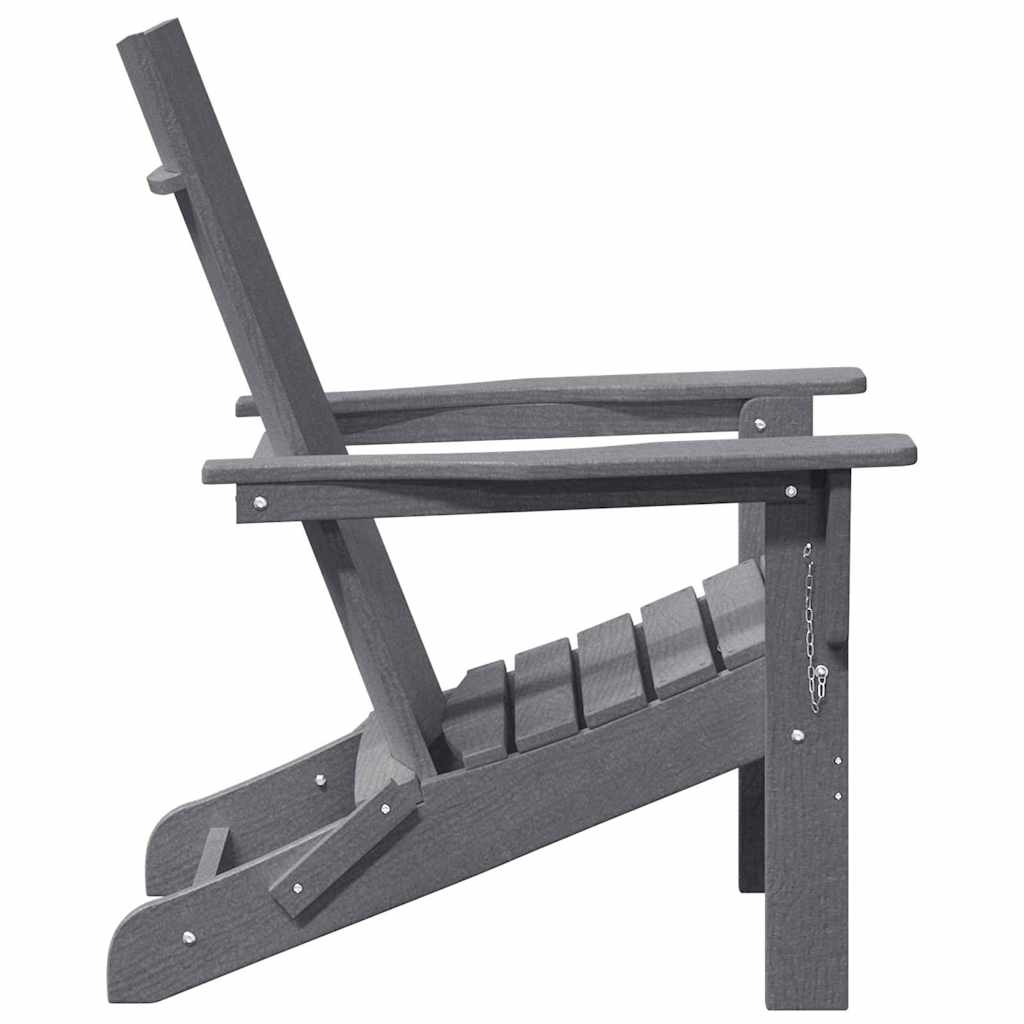 Sklopiva Adirondack stolica Svijetlo siva 80,5 x 74,5 x 92 cm