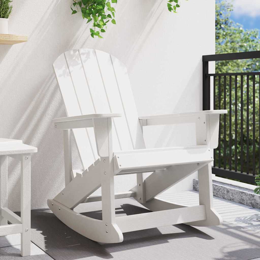Adirondack ljuljačka Bijelo 92 x 73,5 x 92 cm HDPE