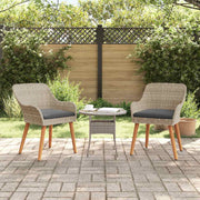 Vrtna stolica 2 pcs Svijetlo siva 62,5 x 55 x 82 cm poliratan