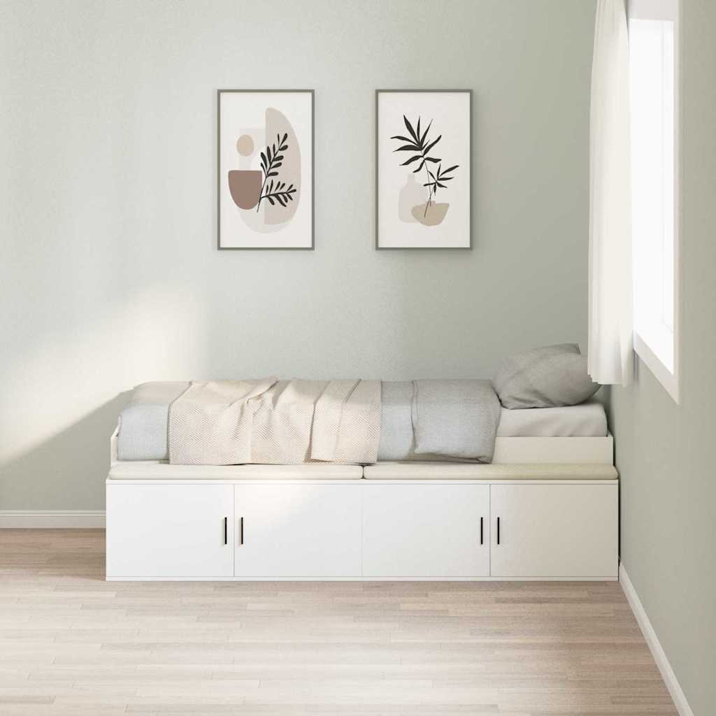 Krevetna konstrukcija Bijelo 90 x 200 cm Konstruirano drvo