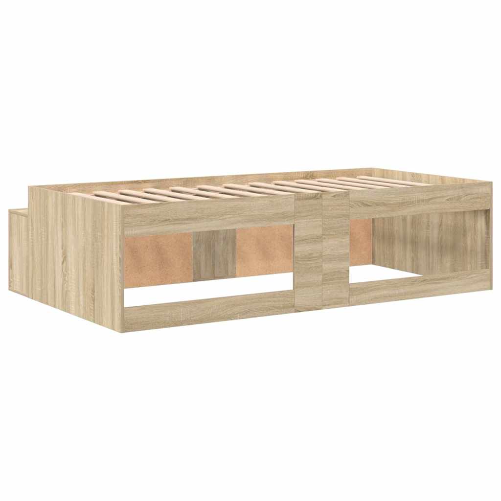 Krevetna konstrukcija s ladicama Sonoma hrast 90 x 200 cm