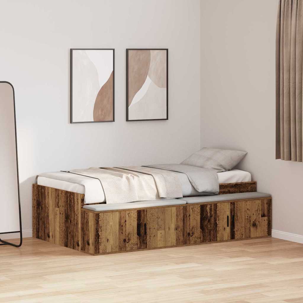 Krevetna konstrukcija Staro drvo 90 x 200 cm Konstruirano drvo