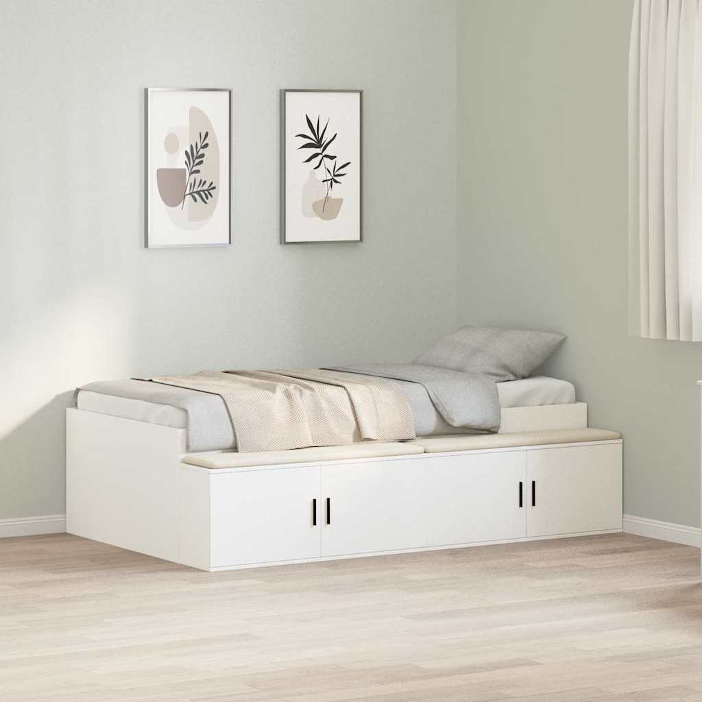 Krevetna konstrukcija Bijelo 80 x 200 cm Konstruirano drvo