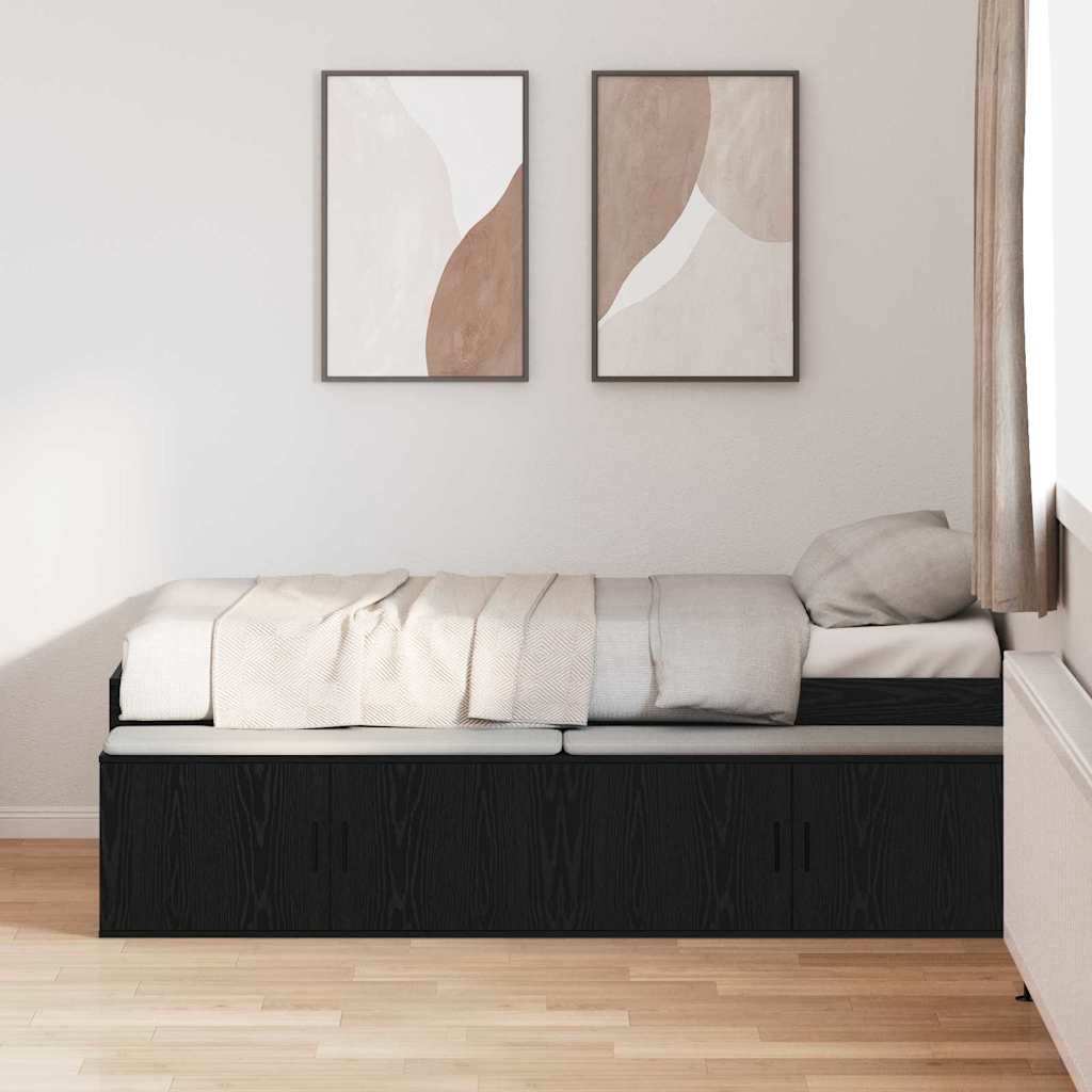 Krevetna konstrukcija Crni hrast 80 x 200 cm Konstruirano drvo