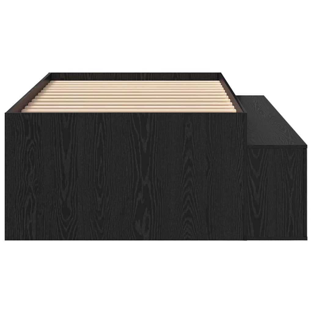 Krevetna konstrukcija Crni hrast 80 x 200 cm Konstruirano drvo