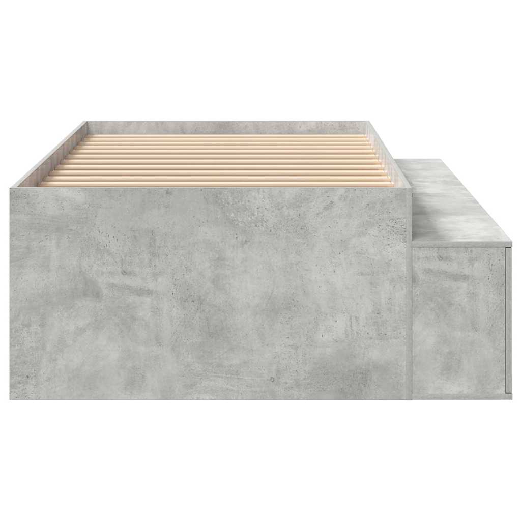 Krevetna konstrukcija s ladicama Betonski sivi 80 x 200 cm