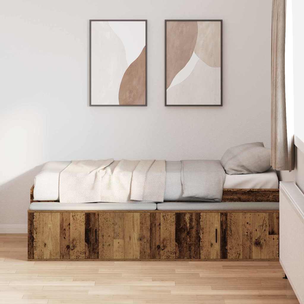 Krevetna konstrukcija Staro drvo 80 x 200 cm Konstruirano drvo