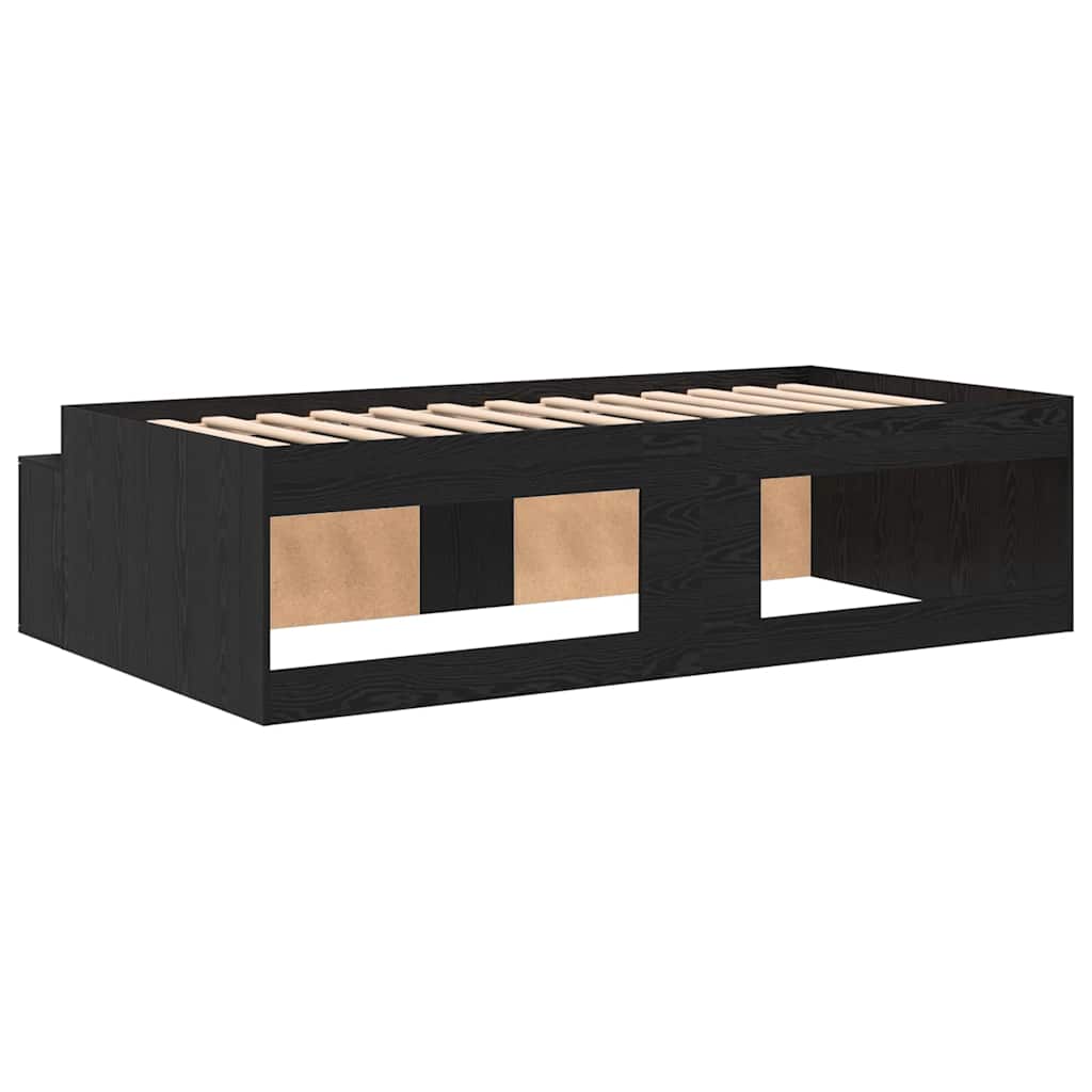 Krevetna konstrukcija Crni hrast 70 x 190 cm Konstruirano drvo