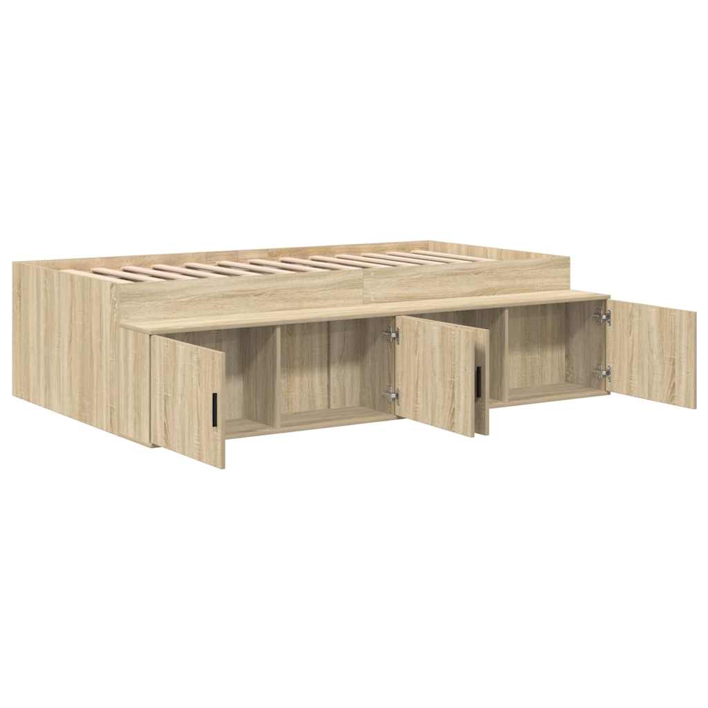 Krevetna konstrukcija s ladicama Sonoma hrast 70 x 190 cm