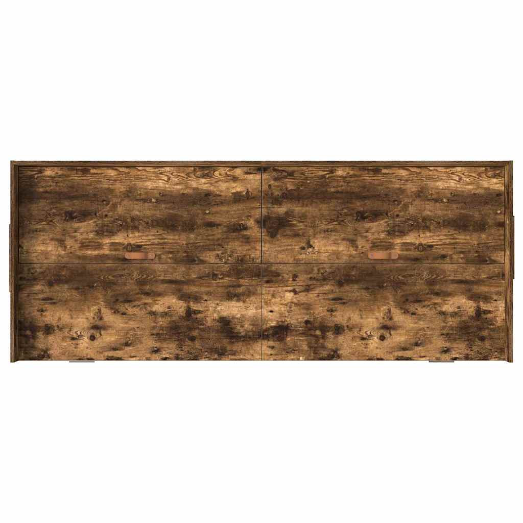 Krevetna konstrukcija s uzglavljem Dimljeni hrast 98.5 x 200 cm