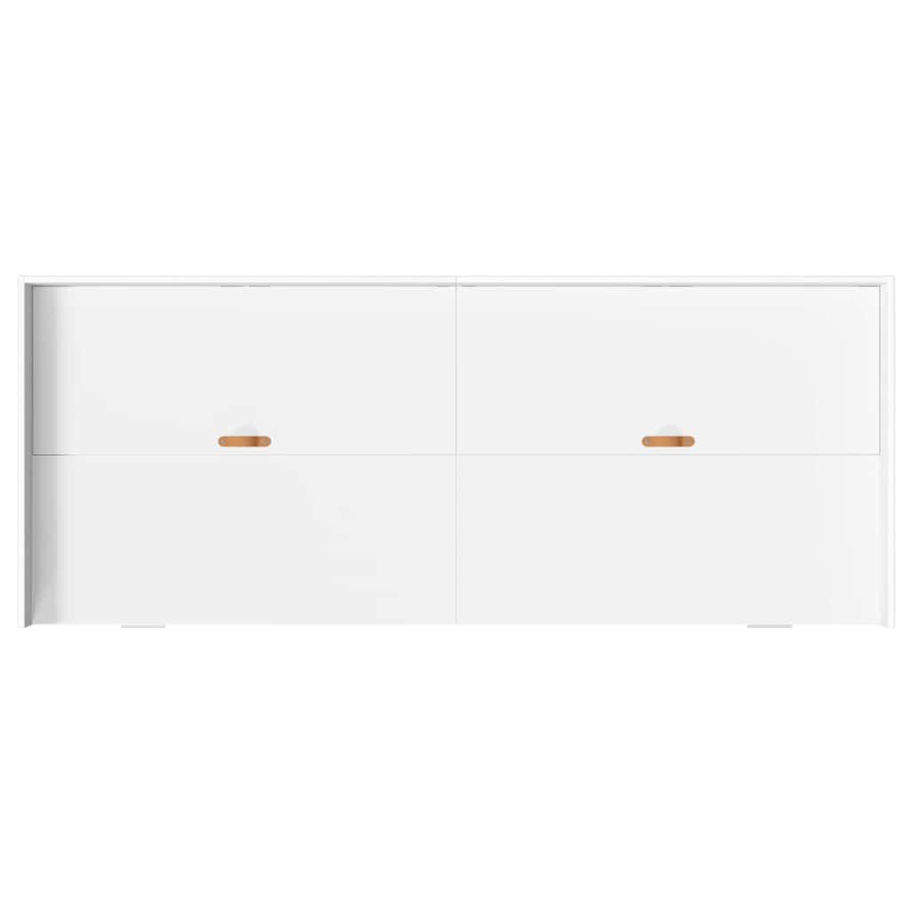 Krevetna konstrukcija Bijelo 80 x 200 cm Konstruirano drvo