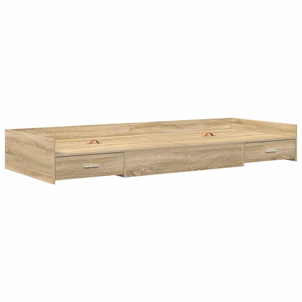 Krevetna konstrukcija s uzglavljem Sonoma hrast 80 x 200 cm