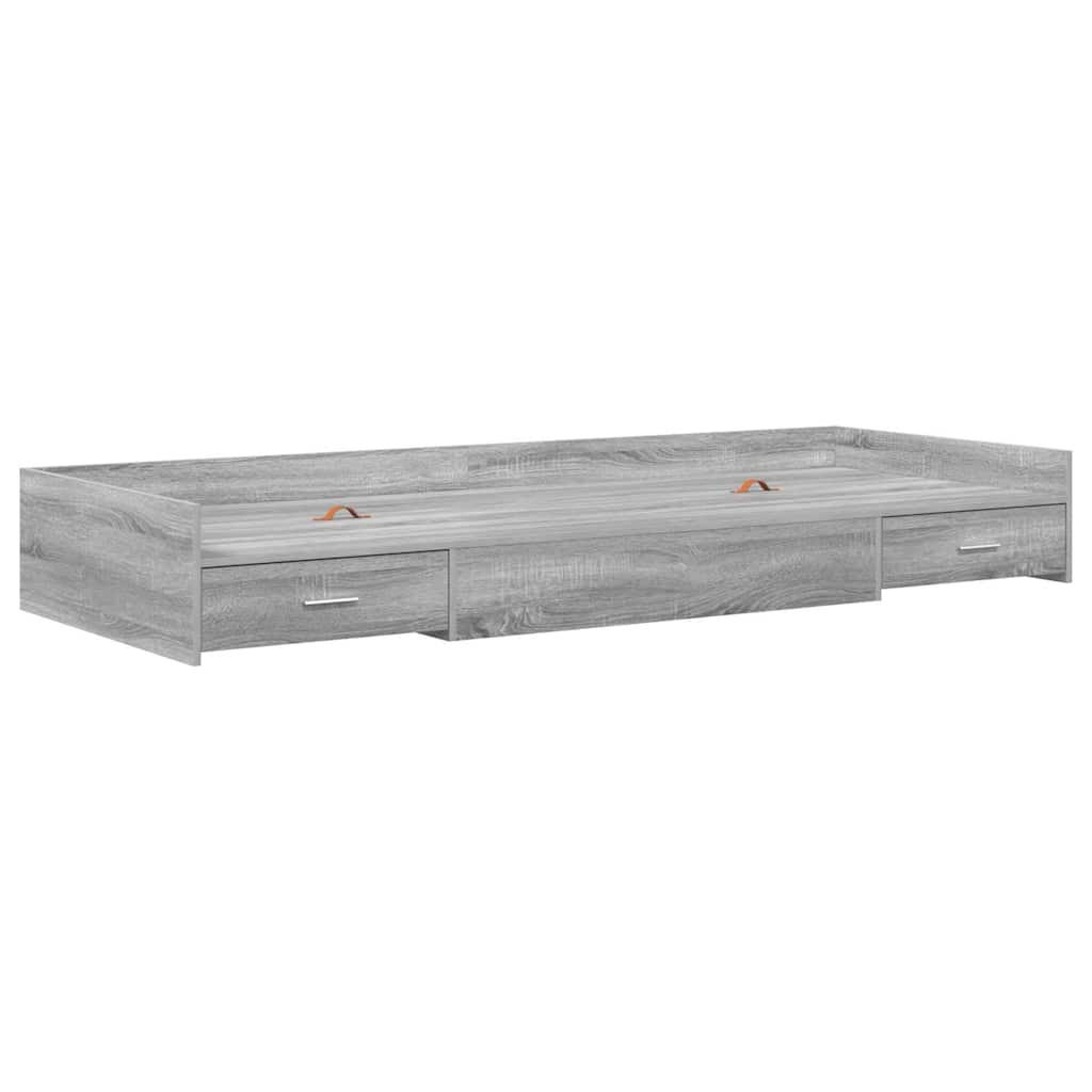 Krevetna konstrukcija Siva Sonoma 80 x 200 cm Konstruirano drvo