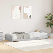 Krevetna konstrukcija Siva Sonoma 90 x 190 cm Konstruirano drvo