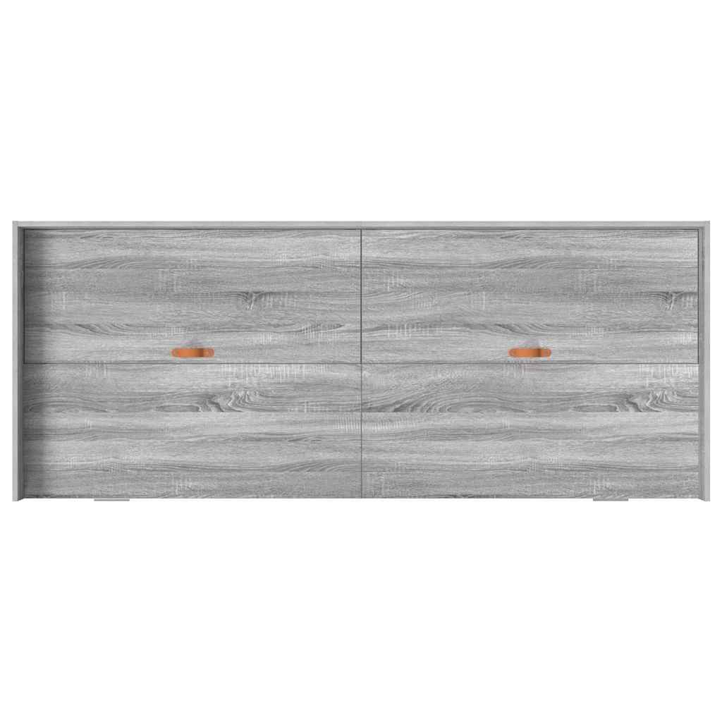 Krevetna konstrukcija Siva Sonoma 90 x 190 cm Konstruirano drvo