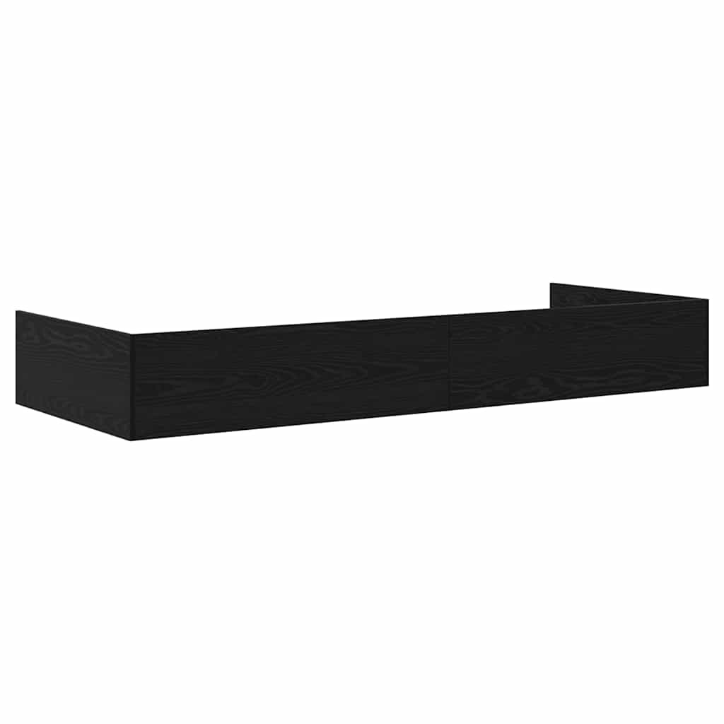 Krevetna konstrukcija Crni hrast 75 x 190 cm Konstruirano drvo