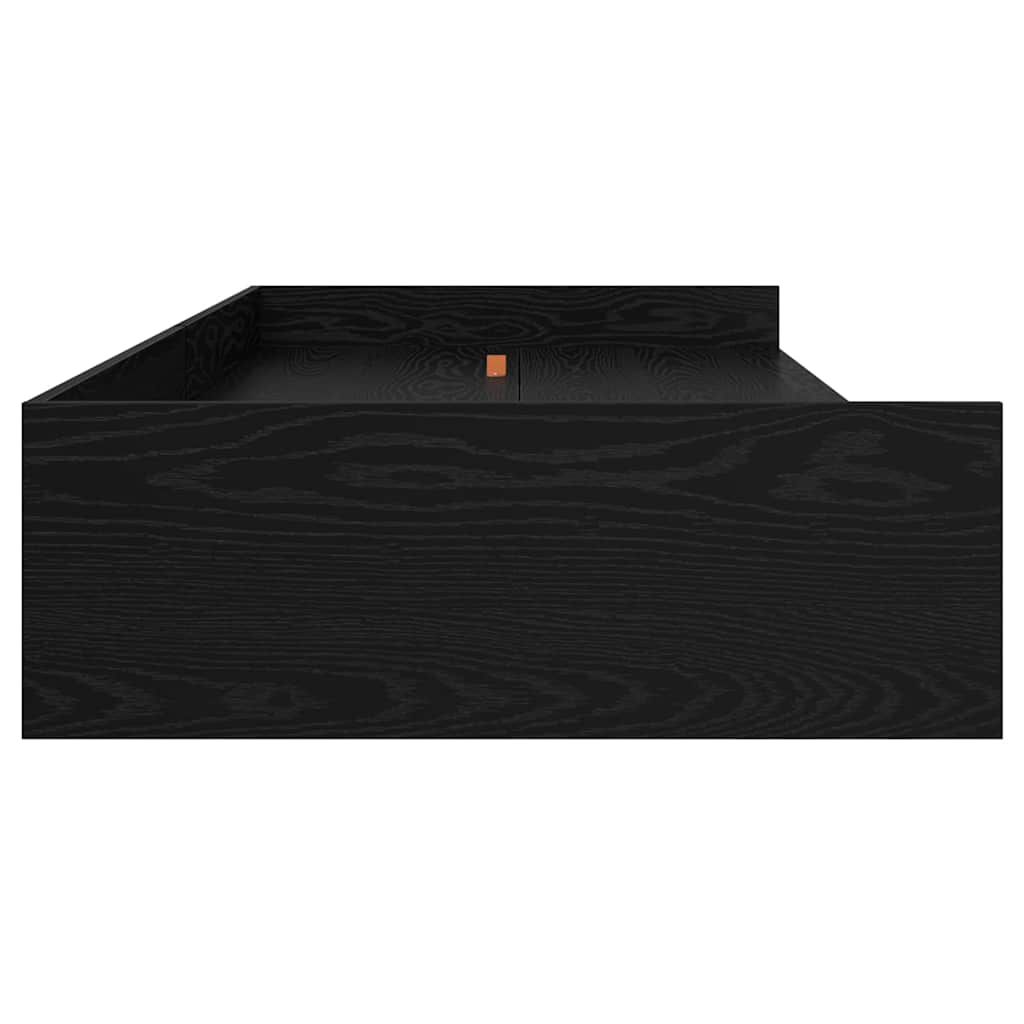 Krevetna konstrukcija Crni hrast 75 x 190 cm Konstruirano drvo