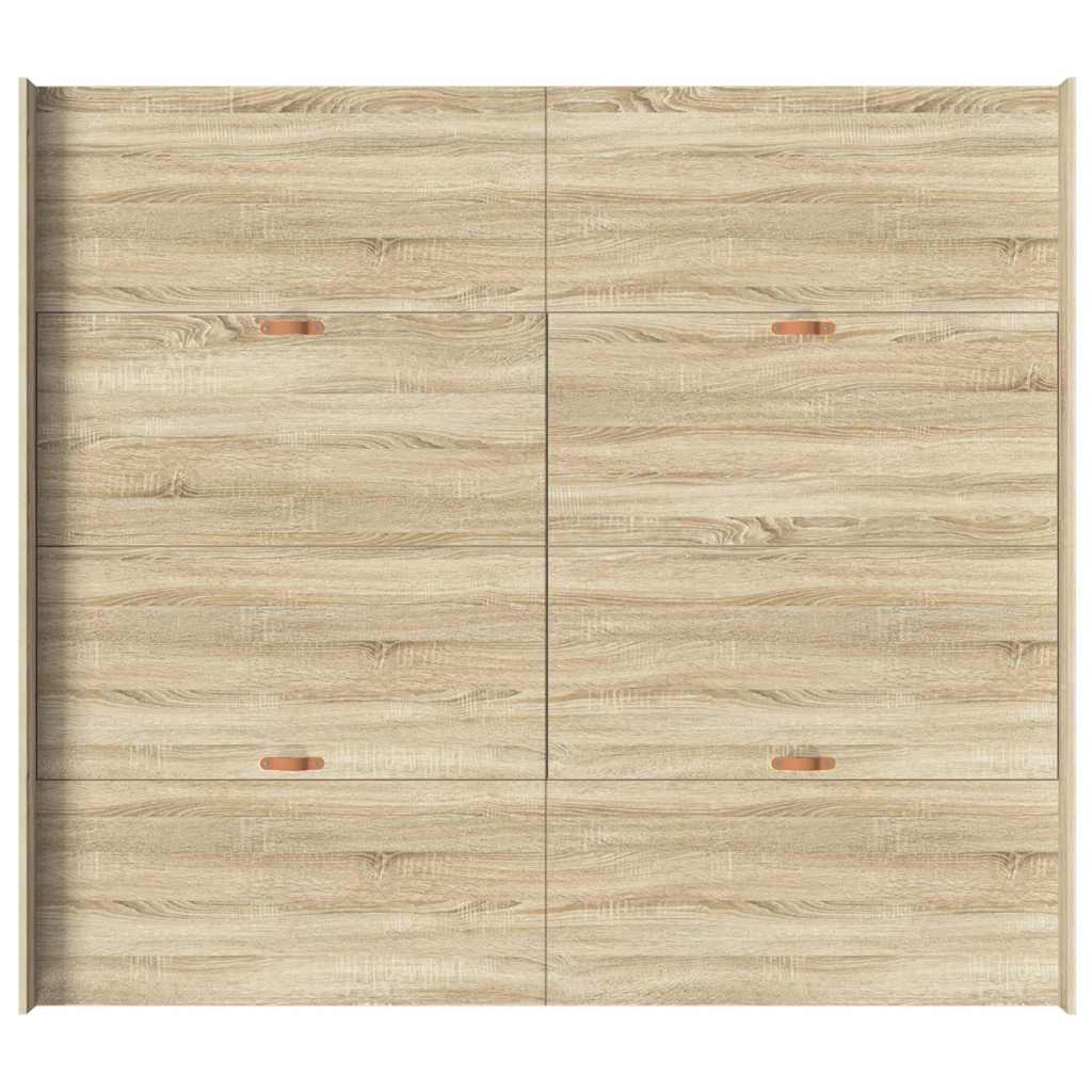 Krevet s ladicama Sonoma hrast 200 x 200 cm Konstruirano drvo