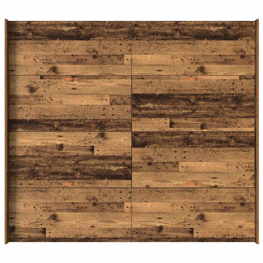 Krevet s ladicama Staro drvo 200 x 200 cm Konstruirano drvo