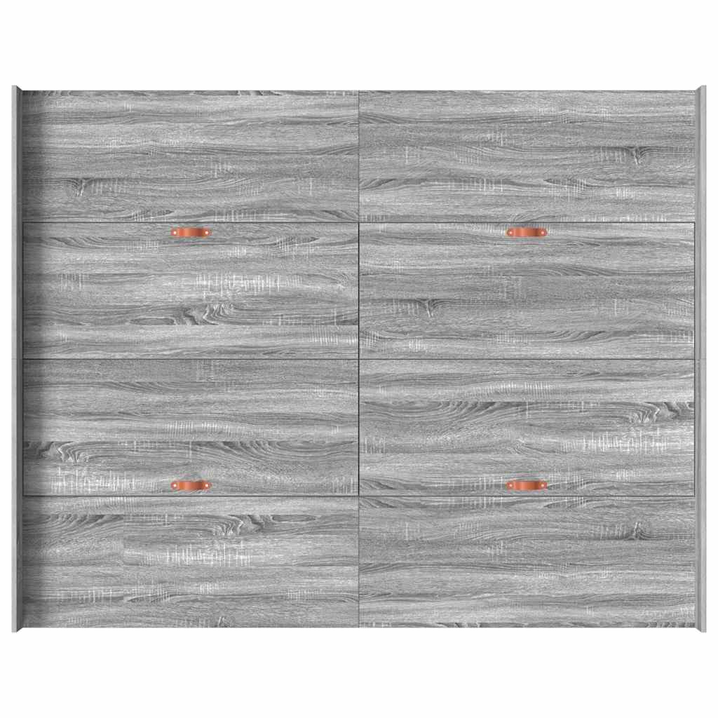 Krevet s ladicama Siva Sonoma 140 x 200 cm Konstruirano drvo
